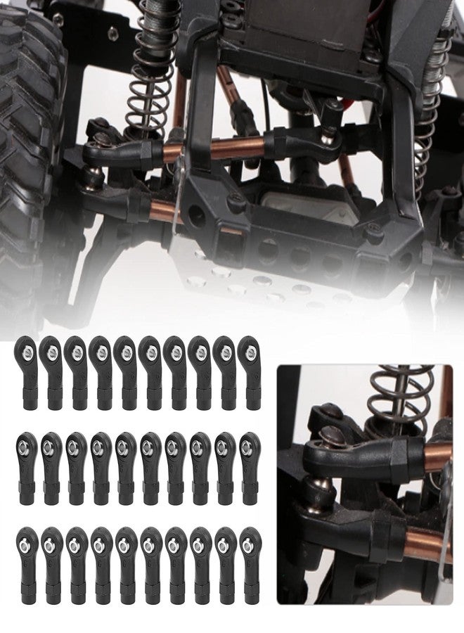 Kodrily M4 RC Link Rod Ends, 30Pcs RC Tie Rod End, Plastic Linkage Rod End Balls Joint Head Set Replacement for 1/10 RC Car, Ball Hole 3mm, Diameter 7mm, Length 25mm 26mm 27mm - Image 3